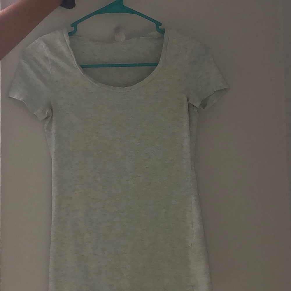 light blue ish gray t-shirt